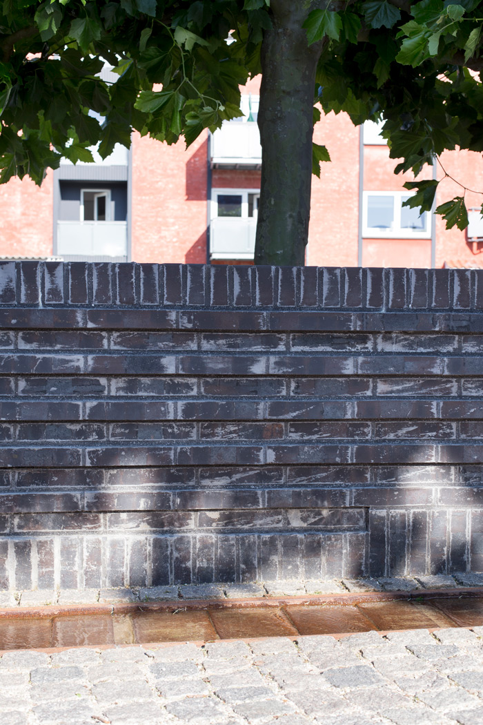 Shadow on Brick Wall Sct Olai Square